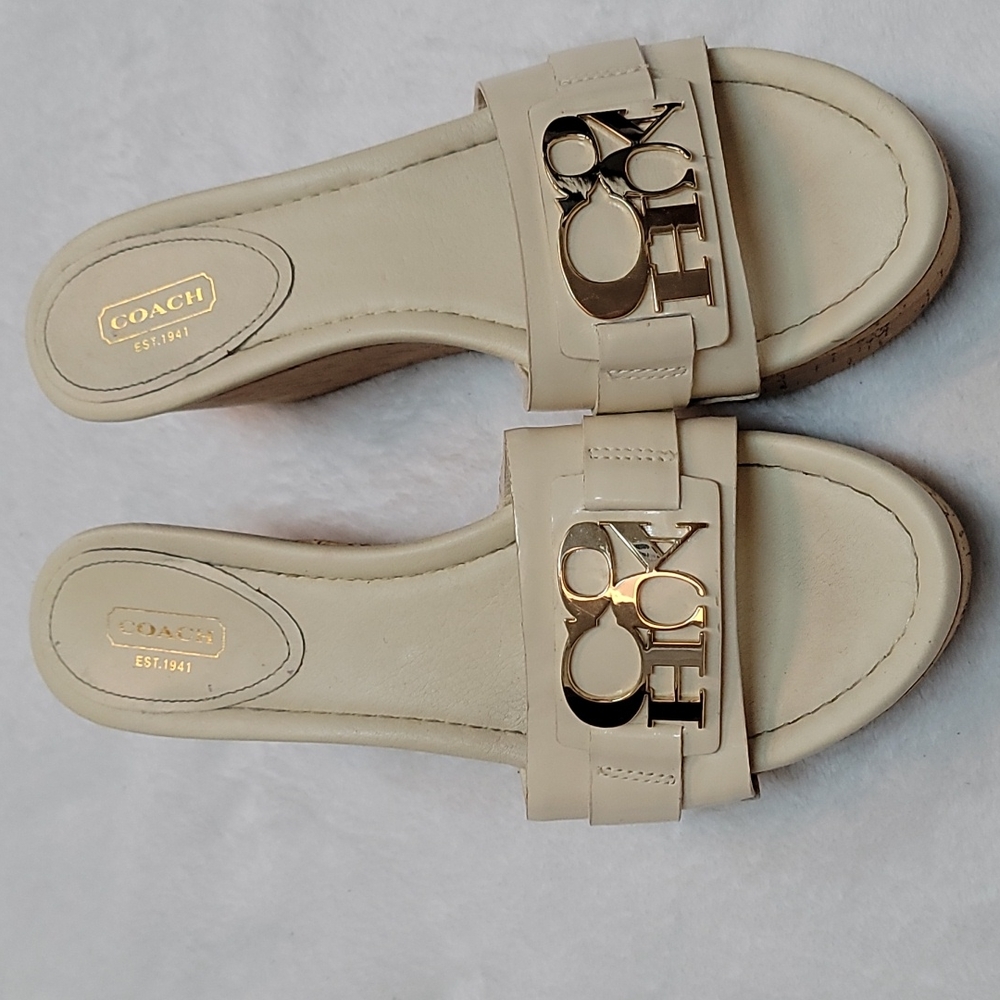 Coach wedges size 9 ladies shoes
